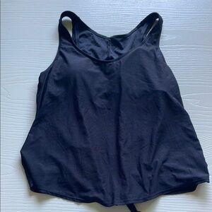 Kona Sol Blue Sleeveless Fitted Tank Swim Top